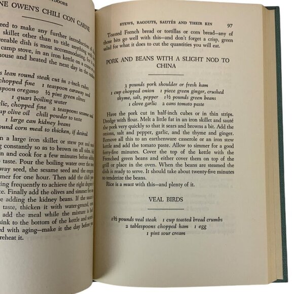 Cook It Outdoors By James Beard 1951 Cookbook Hardcover Tenth Printing - Picture 12 of 15